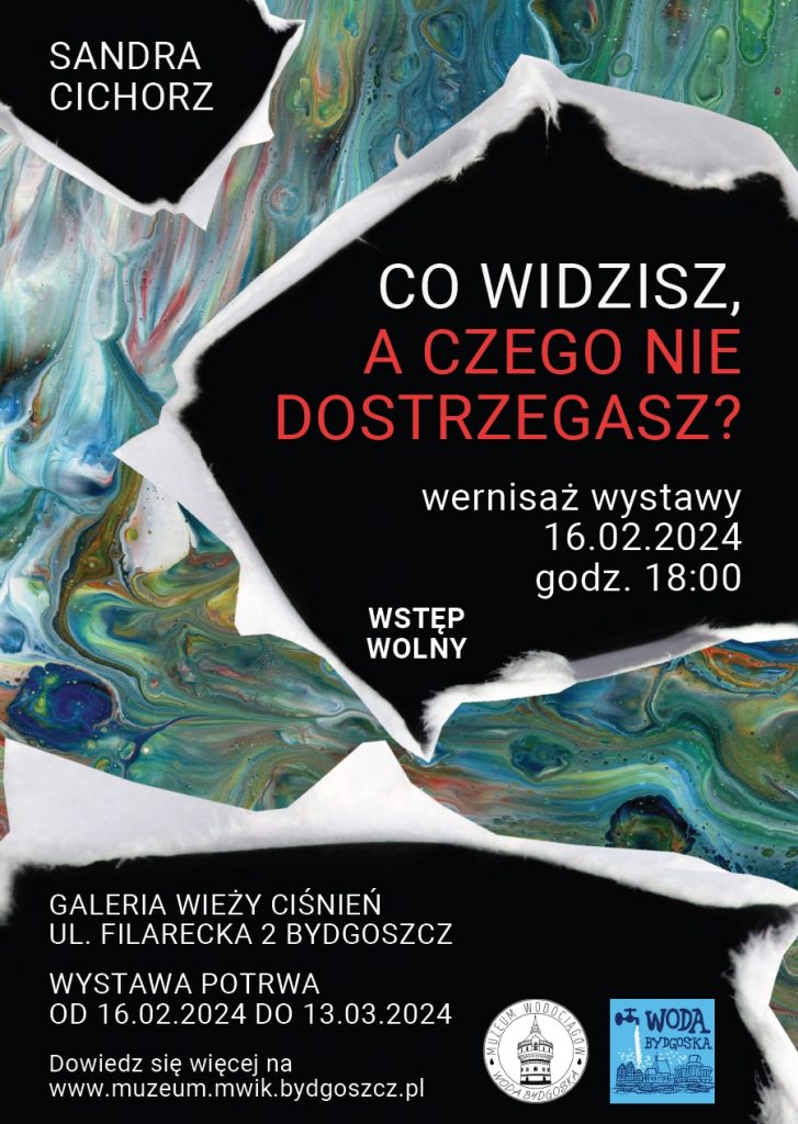 Plakat wystawy p. Sandry Cichorz